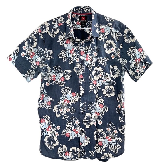 Quiksilver Other - Quicksilver 90’s Vtg Vintage Cowgirl Riding A Bomb Mens Buttoned Shirt S…